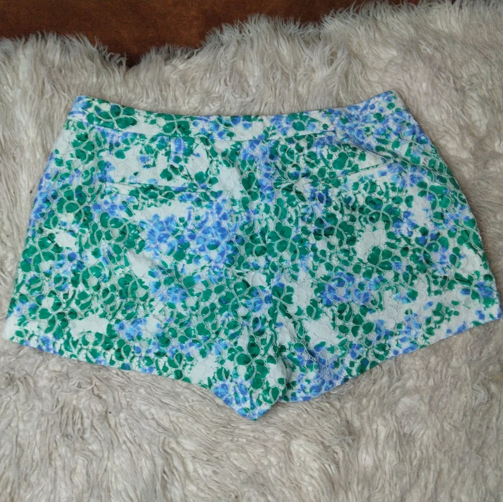 Madewel Lacebloom Lace Overlay Floral Shorts Size 6